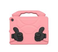 Cuifati Custodia per Bambini EVA per Tablet HD 10 e HD 10 Plus 13a 11a Generazione 2023 2021, Copertura Protettiva Leggera Antiurto con Supporto con Maniglia Ruotabile a 90 Gradi, Facile (Rosa pesca)