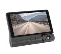 Cuifati Dash Cam a 3 1080P Telecamera per Auto con Triplo Obiettivo Fronte Posteriore Interno, Dashcam con Vista a 360 Gradi con Registrazione in Loop Visione Notturna in Condizioni di Scarsa