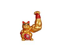 Cuifati del Braccio Forte per Gatto Fortunato per la Decorazione della Casa e Buona Fortuna, Oro e Rosso (13)