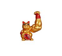 Cuifati del Braccio Forte per Gatto Fortunato per la Decorazione della Casa e Buona Fortuna, Oro e Rosso (9)