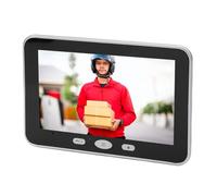 Cuifati di Campanelli Video Wireless, Fotocamera per Campanelli Video WiFi 1080p con Display da 5 Pollici, Campanello Visivo per la Casa con Rilevamento del Movimento per L'aula