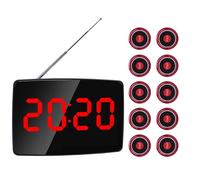Cuifati di Chiamata Wireless, Cercapersone da 400 Chiamanti con Ampio Display per L'ufficio del Ristorante 'hotel (Spina europea)