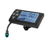Cuifati Display LCD in Bici Elettrica, Misuratore di Display LCD Scooter, Pannello di Controllo Elettrico con Scooter Retroilluminato con Tappo a Prova di Acqua, per il Display Batteria