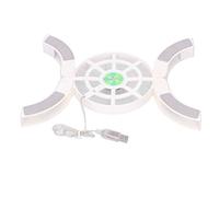 Cuifati Dispositivo di Raffreddamento USB, Supporto per Ventola di Raffreddamento per Laptop più Recente, Dispositivo di Raffreddamento per Pad a Doppia Ventola per Notebook (Bianco)