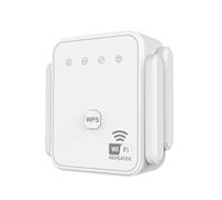 Cuifati Extender WiFi, Amplificatore Internet Ad Alta velocità da 300 Mbps con 4 Antenne e Porta Ethernet per Uffici Domestici di Grandi Dimensioni Fino a 10.000 Piedi (Spina europea)