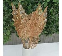 Cuifati Foglie Tropicali Artificiali Dorate Richiesta di Disposizione Floreale Fai -da -te per la Celebrazione del Matrimonio Oro D'argento 30x20 Cm (9)