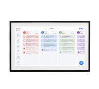 Cuifati Gestione Efficiente degli Eventi, Calendario con Cornice Digitale con Notifiche Personalizzabili, WiFi Touch Screen HD da 15,6", Pianificatore di Calendario Familiare (cornice nera)