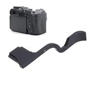 Cuifati Impugnatura per il Pollice della Fotocamera Poggiapollice Supporto per il Pollice per R7 R50 con Copertura Hot Shoe Supporto Ergonomico per le in Lega di Alluminio Protezione (BLACK)