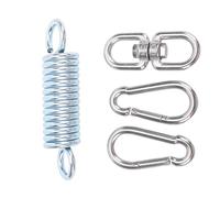 Cuifati Kit per Appendere Amaca Resistente 550LBS, Molla Oscillante con Rotazione di 360° per Sedia Sospesa, Altalena Veranda, Sedile a Dondolo, Giardino, Ramo di Albero, Montaggio a Soffitto -