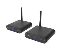 Cuifati Kit Ricevitore e Trasmettitore AV Wireless, Ricetrasmettitore Video a 8 da 5,8 GHz con Trasmissione a Lungo Raggio di 300 M e Penetrazione Nella Parete, per Dispositivi AV (Spina europea)
