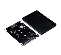 Cuifati L'adattatore Convertitore NGFF M.2 SSD a 22 Pin III Converte in Modo Efficiente L'interfaccia NGFF per Utenti Laptop e Desktop Supporta SSD 2280 2260 2242 2230 Facile Installazione (BLACK)
