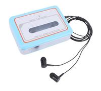 Cuifati Lettore di Cassette Portatile e Conversione di Nastri in MP3 Digitali, Registratore di Cassette con Grande Altoparlante e Jack per Auricolari, Lettore di Alimentato (BLUE)