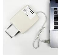 Cuifati Lettore di Schede di Memoria con Adattatore USB Portatile, Convertitore Leggero Senza Disturbi, Trasmissione Dati Stabile per Scheda ATA da 20 MB-20 GB, Lettura Ad Alta velocità Plug and Play,