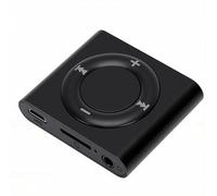 Cuifati Lettore MP3, Lettore Musicale Portatile con Altoparlante Integrato e Audio Surround 3D, Supporta MP3 WMA FLAC APE, Riproduzione 18H, Corpo in Lega di Alluminio, per Corsa, Jogging, (BLACK)