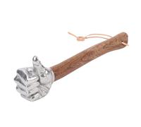 Cuifati Martello a Mano, Martello a Pugno a Testa in Acciaio Inossidabile Multifunzionale con Manico in Legno Anti -slitta (Testa del pollice)