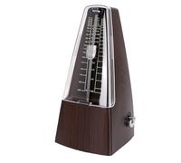 Cuifati Metronomo Meccanico con Venature del Legno Profondo per Pianoforte, Chitarra, Violino - Metronomo Portatile con 40-208 BPM e Battiti Selezionabili, Strumento di Pratica Musicale Senza
