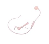 Cuifati Microfono con Cuffia Cablata, Microfono a Condensatore Unidirezionale con Cancellazione del Rumore con Cavo da 1,2 M, Spina da 3,5 Mm per Discorsi in Aula in Chiesa (PINK)