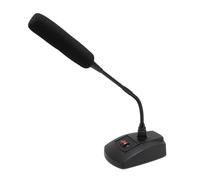 Cuifati Microfono Condensatore a Collo di Collo Professionale per Conferenza di Incontro di Lezione, Suono Chiaro, Angolo e Direzione Regolabili, Base Portatile con Piedi Non Slip
