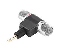 Cuifati Microfono wireless, microfono da 3,5 mm, microfono dinamico portatile, progettato per telefoni cellulari, PC