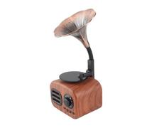 Cuifati Mini Altoparlante Bluetooth retrò, Altoparlante Wireless Portatile con qualità Superiore, Batteria a Lunga Durata, Design Compatto per Laptop Desktop da Viaggio all'aperto, Multicolore (Noce)