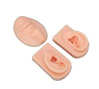 Cuifati Modello 3D in Silicone per Bocca del Naso, Modello per Orecchio in Silicone, Strumento di Pratica per Piercing per Anello Al Naso, Display per Orecchini a Bottone, Display per Simulazione di