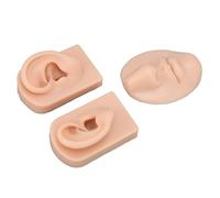 Cuifati Modello 3D in Silicone per Bocca del Naso, Modello per Orecchio in Silicone, Strumento di Pratica per Piercing per Anello Al Naso, Display per Orecchini a Bottone, Display per Simulazione di