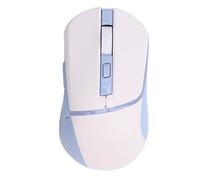 Cuifati Mouse da Gioco Wireless 6 Pulsanti Programmabili 7200 DPI 3 modalità Cablato 2.4G BT5.3 con Retroilluminazione RGB per PC Laptop Tablet Notebook (Bianco Blu)