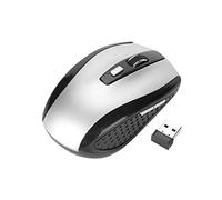 Cuifati Mouse wireless Portble, mouse cordless ottico senza fili 6D 2.4GHz con ricevitore USB, sottile e silenzioso, design ergonomico tecnologia leggera per PC laptop