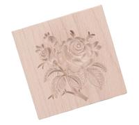 Cuifati Musto a Fiori di Rosa, Facile da Rilasciare in Legno 10x10x2cm per Preparare il Fondente della Torta