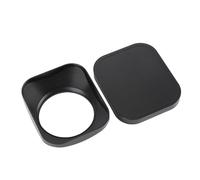 Cuifati Paraluce Quadrato in Lega di Alluminio per Fotocamere DSLR e Mirrorless, Blocca la Luce Diffusa e Riduce Bagliori e Immagini Fantasma, Protezione per Paralume CNC Ad Alta Resistenza, (46MM)