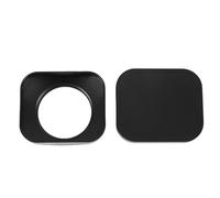 Cuifati Paraluce Quadrato in Lega di Alluminio per Fotocamere DSLR e Mirrorless, Blocca la Luce Diffusa e Riduce Bagliori e Immagini Fantasma, Protezione per Paralume CNC Ad Alta Resistenza, (39MM)