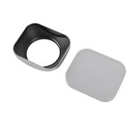 Cuifati Paraluce Quadrato in Lega di Alluminio per Fotocamere DSLR e Mirrorless, Blocca la Luce Diffusa e Riduce Bagliori e Immagini Fantasma, Protezione per Paralume CNC Ad Alta Resistenza, (46MM)
