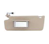 Cuifati Parasole Lato Conducente per Pilot 2017-2022, Beige con Specchietto | Visiera parasole conducente sinistra, guscio in ABS con specchio per il trucco integrato, sostituzione per 83280 TG7 A12ZB,
