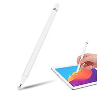 Cuifati Penna Stilo per Touch Screen, Penna da Disegno Universale per Scrittura Digitale perper Tablet Smartphone iOS, Stilo Capacitivo Portatile Leggero e Ad Alta sensibilità (Bianco)