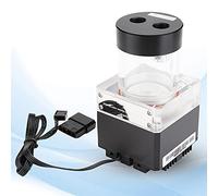 Cuifati Pompa Integrata Serbatoio di Raffreddamento Ad Acqua per PC da 800 L/h, Anodo di Alluminio + PMMA + POM, /argento, Avvio da 7 V, Testa della Pompa da 13,1 Piedi, Efficiente Dissipazione del