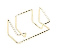 Cuifati Porta dei Biglietti da Visita in Metallo, Supporto per Biglietti da Visita Elettroplato Elettro -Elettro -elegante Multiplo 5 Pezzi Robusti per Ufficio (GOLD)