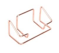 Cuifati Porta dei Biglietti da Visita in Metallo, Supporto per Biglietti da Visita Elettroplato Elettro -Elettro -elegante Multiplo 5 Pezzi Robusti per Ufficio (Oro rosa)