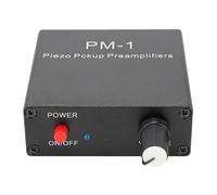 Cuifati Preamplificatore per Pickup Piezoelettrico, Preamplificatore Ricaricabile per Pickup per Chitarra con Limitatore di Bassa Frequenza, Cavo da 6,35 Mm, per Chitarra, Violoncello,