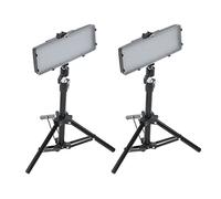 Cuifati RGB LED Video Light Panel, 210 Perline con Treppiede | Luce di riempimento portatile con attenuazione dal 10% al 100%, alimentata tramite USB per chiamate Zoom, streaming,