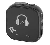Cuifati Ricevitore Auricolare con Doppio Jack per Cuffie, 24 Ore di | Ricevitore auricolare da palco a bassa latenza, clip on, per performance dal in studio, con accoppiamento automatico