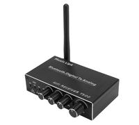 Cuifati Ricevitore Bluetooth 5.3, Convertitore Altoparlante Amplificatore Microfono USB con Telecomando, per Coassiale AUX e Canto Karaoke