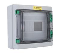 Cuifati Scatola di Distribuzione a Prova di Acqua Esterna, 8 Circuiti di Scatola di Distribuzione Impermeabile Efficiente Universale con Copertura Trasparente per Edifici Residenziali