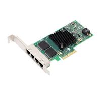 Cuifati Scheda di Rete PCIE X4, Adattatore Gigabit Duplex Full Duplex I350AM4 Chip Anti Interfaccia 4 Porta Scheda I350 T4V2, Indicatori a LED. Adatto per i Computer Desktop