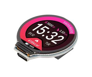 Cuifati Scheda MCU RP2040 LCD da 1,28 Pollici, Chip RP2040, 133 MHz, 264 KB, 4 MB Flash, Modulo LCD Rotondo per Sostituzione Fai da TePico, Connettore di Tipo C, Sospensione a