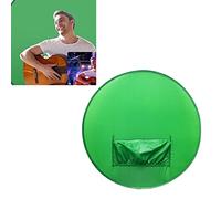 Cuifati Sfondo Sedia Portatile con Schermo Verde da 142 Cm per Chat Video, Tessuto Pieghevole Che Assorbe la Luce, Design del Telaio più Spesso, Copertura Elastica, Sfondo Rotondo Chroma Key per Video