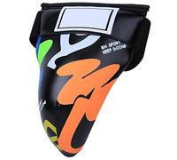 Cuifati Sospensorio Inguinale per Bambini per Boxe Sanda Taekwondo, Equipaggiamento Protettivo per Bambini con Design Graffiti, Fodera in Nylon Traspirante, Spugna PU Super Morbida, 2 Colori, per
