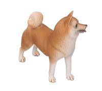 Cuifati Statuetta in Plastica Modello Realistico di Cane, Giocattolo a Forma di Cucciolo Altamente Dettagliato per Decorazioni per la Casa, Esposizione per Ufficio, Oggetti Fotografici (Shiba Inu)