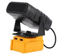 Cuifati Stufetta Elettrica Alimentata a Batteria, Piccola Stufa Portatile 200 W, Temperatura Costante, Ventola Elettrica per Auto, Piccolo Spazio, con 2 Livelli Regolabili, 2 Uscite