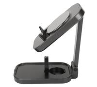 Cuifati Supporto Caricabatterie Wireless Magnetico Pieghevole 4 in 1 con Lampada Notturna, Stazione di Ricarica Rapida da 20 W Dock da Viaggio per 14 13 12, Tappetino Caricabatterie Compatto per