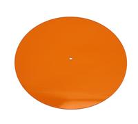 Cuifati Tappetino per Giradischi in Acrilico, Tappetino per Piatto per Giradischi Vintage LP da 12", Copertura Antistatica, Riduce il Rumore e i Suoni Dovuti all'elettricità Statica e Alla (ORANGE)